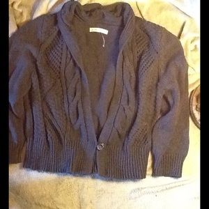 Dark Grey Crop Cardigan